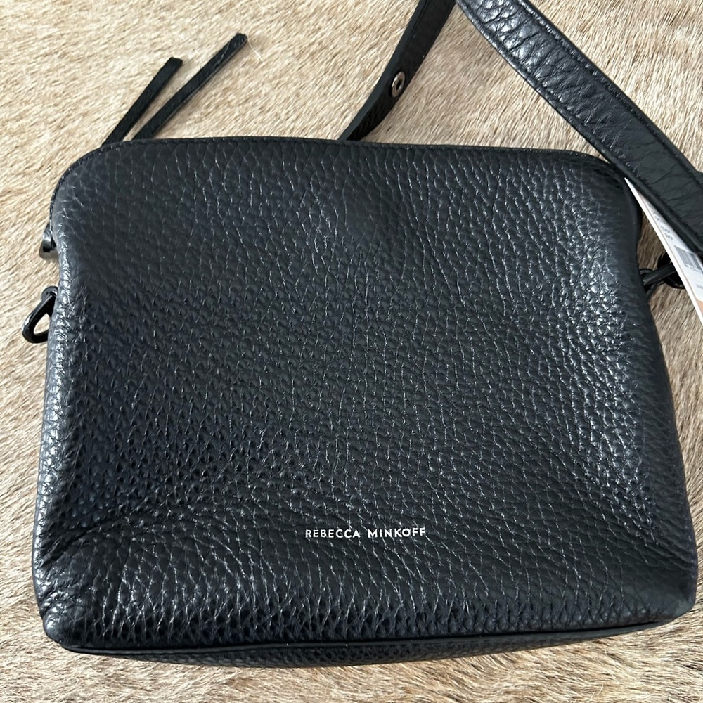 Rebecca Minkofff small black Darren leather crossbody bag